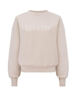 Nice soft cotton sweatshirt in a beautiful beige shade, LOVIN
