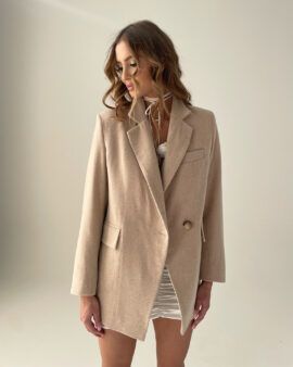 BEVERLY woolen spring jacket in light warm color. LOVIN