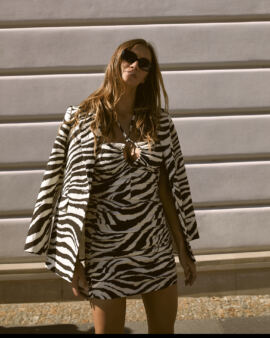 GISELLE zebra jacket. Elegant, chic, stylish