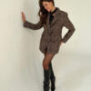 Classic, beautiful wool jacket for women in Scottish check