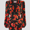 Sukienka Chantal Red FLowers wykonana z najwyższej jakości wiskozy. Idealnie kobieca