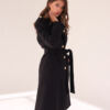 Excellent wool coat for women in black. Lovin