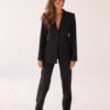 Feminine, perfect, elegant pants that are part of the CHELSEA women's suit. Deep black, excellent material
