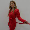 Amazing KRISTIN dress in an intense red color. Must Have for going out and family occasions