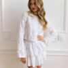 Dorothy's white skirt with frill trim in pristine white. Lovin