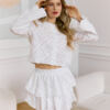 Dorothy's white skirt with frill trim in pristine white. Lovin