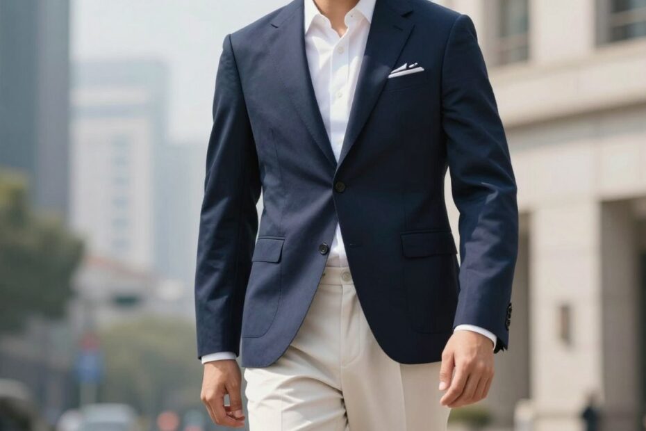 Jaka marynarka do jasnych spodni