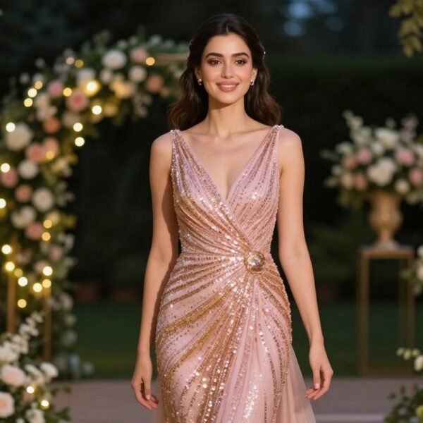 Cekinowa sukienka na wesele czy pasuje – kiedy to dobry wybór i jak ją wystylizować