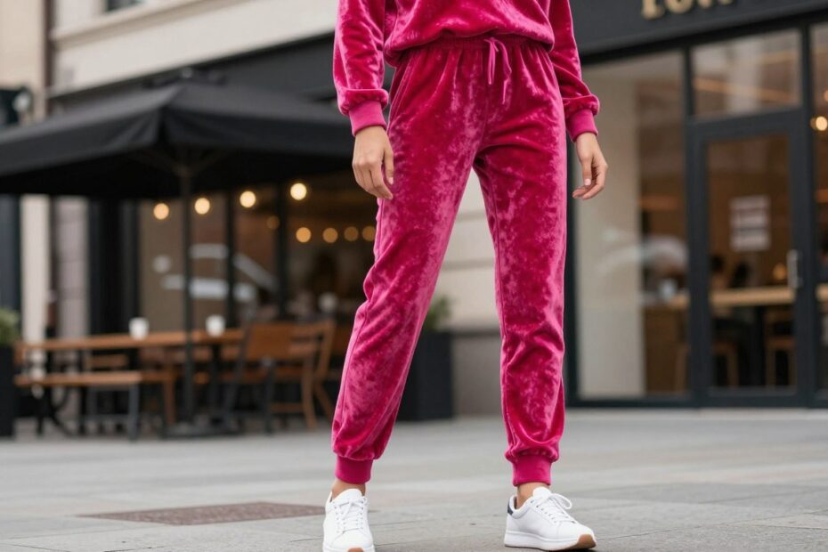 Dres welurowy fuksja