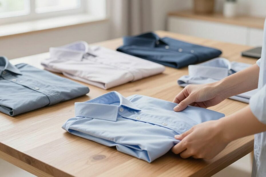 Jak składać bluzki z długim rękawem