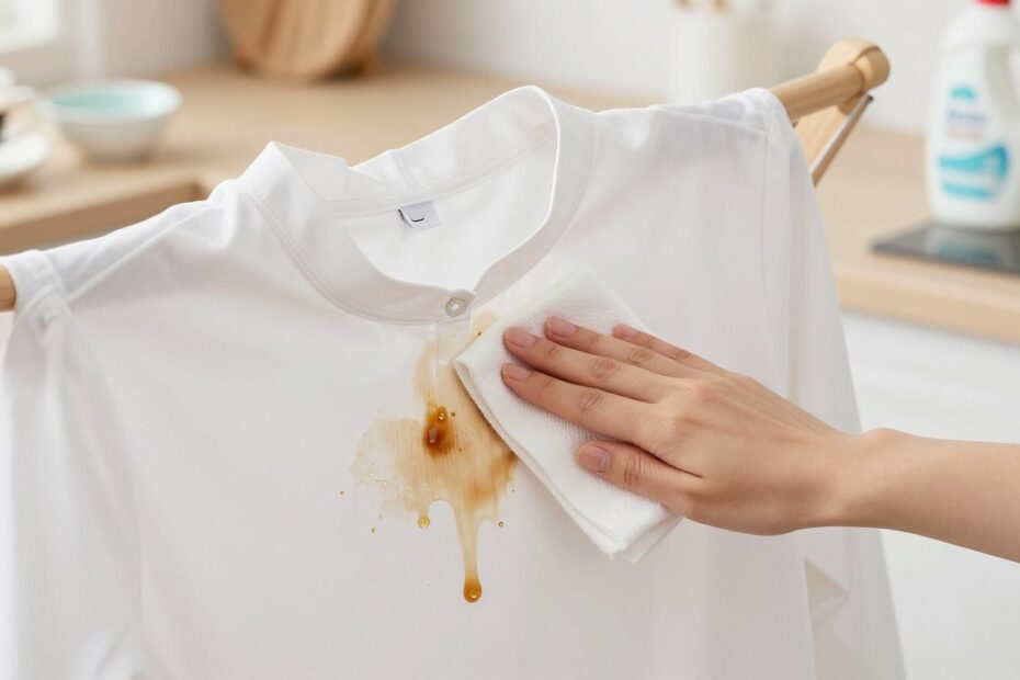 Jak usunąć plamy z kawy z białej bluzki