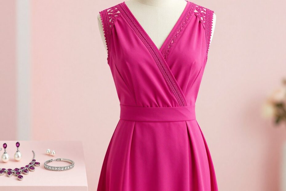 Jaka biżuteria do fuksjowej sukienki