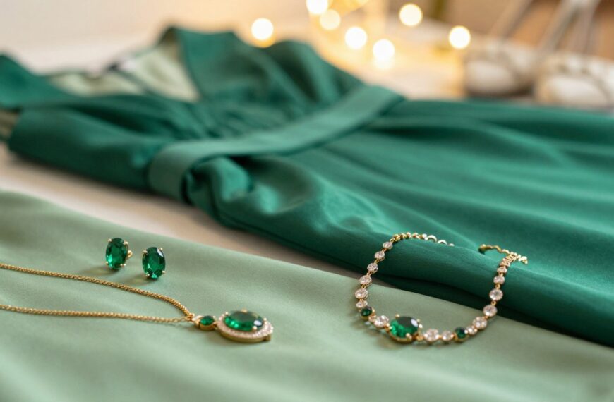 Jaka biżuteria do zielonej sukienki na wesele