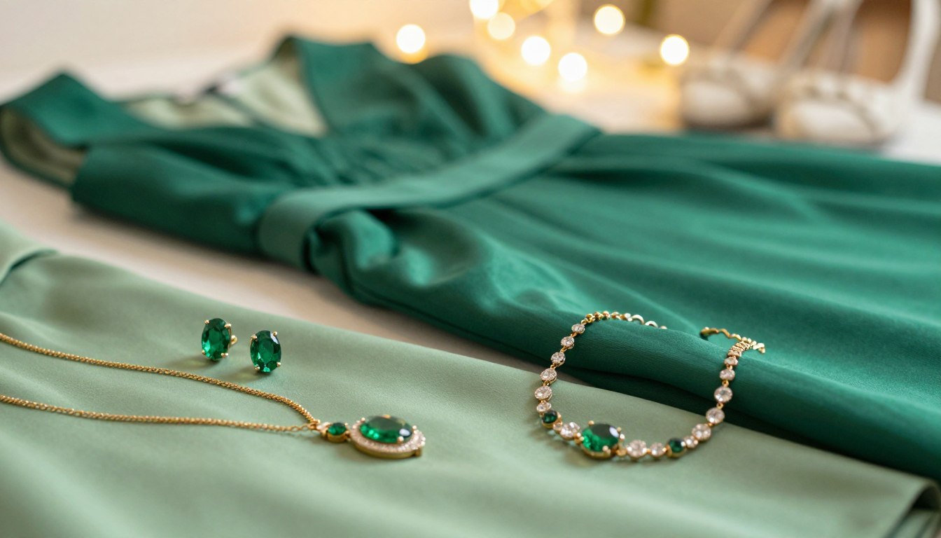 Jaka biżuteria do zielonej sukienki na wesele