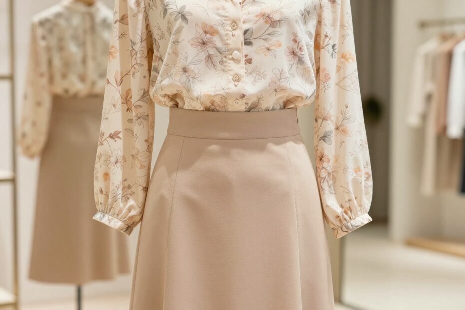 Jaka bluzka do beżowej spódnicy