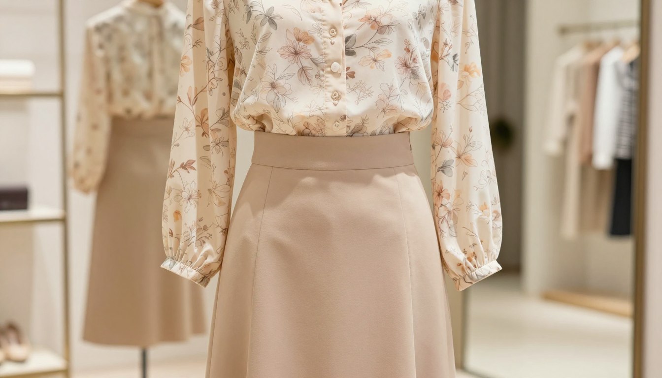 Jaka bluzka do beżowej spódnicy