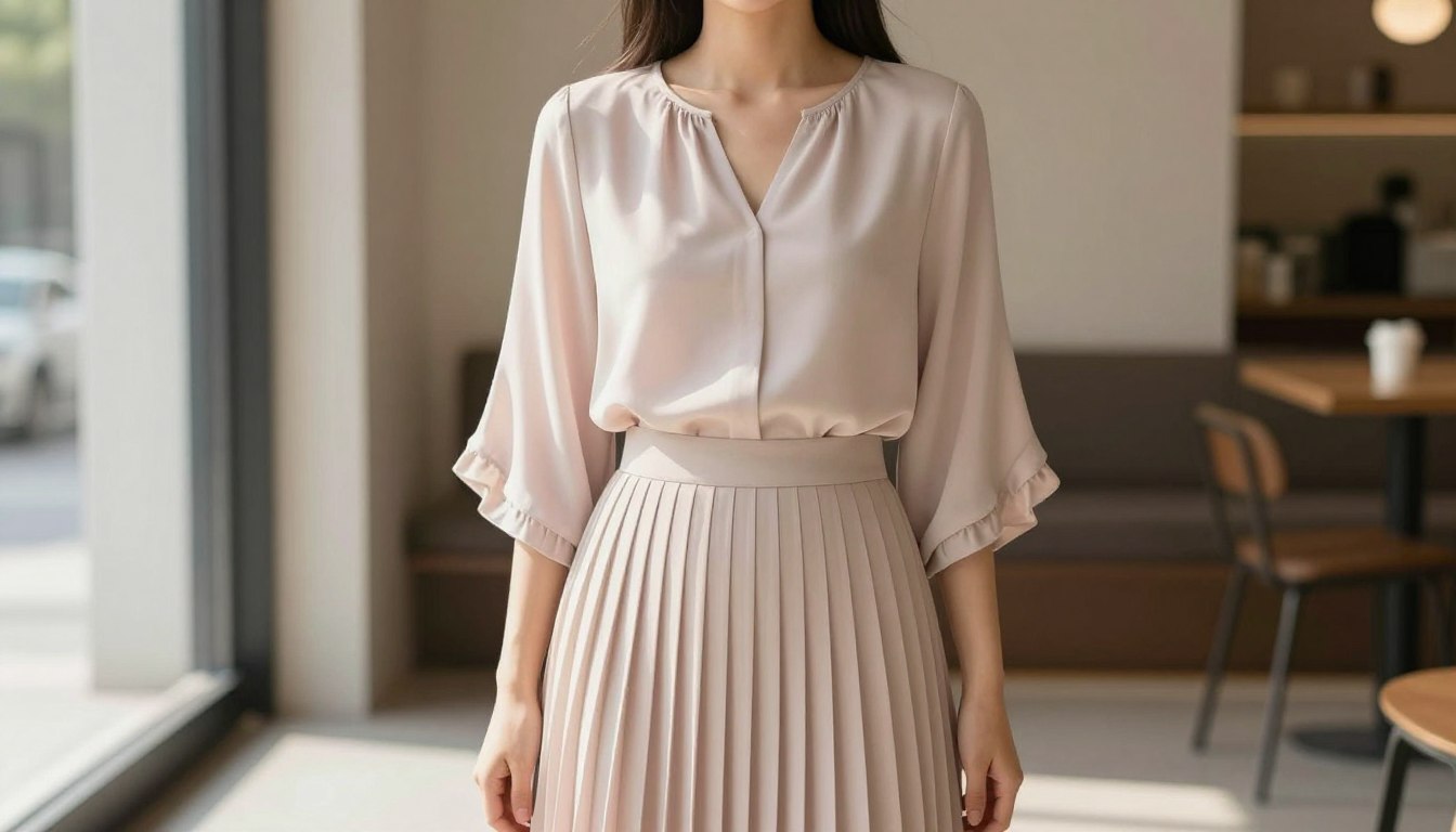 Jaka bluzka do plisowanej spódnicy