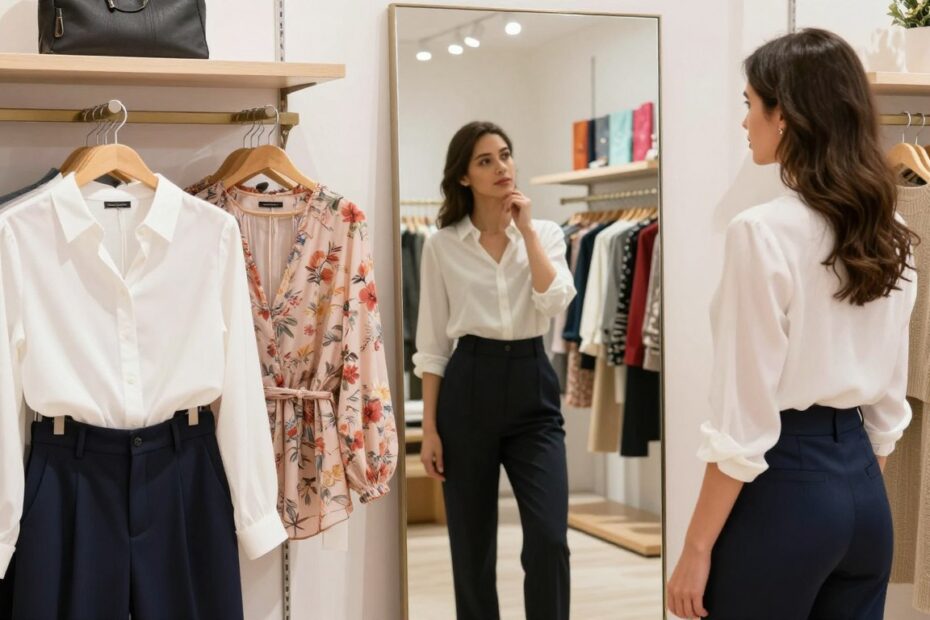 Jaka bluzka do spodni z wysokim stanem