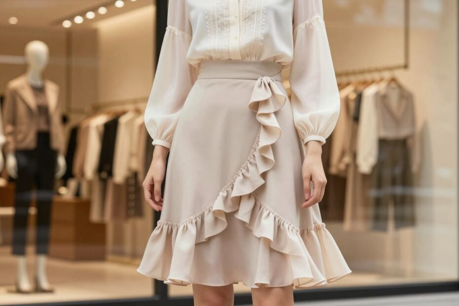 Jaka bluzka do spódnicy z falbanami