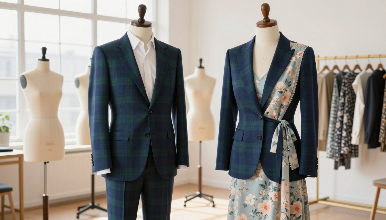 Jaka sukienka do garnituru w kratę