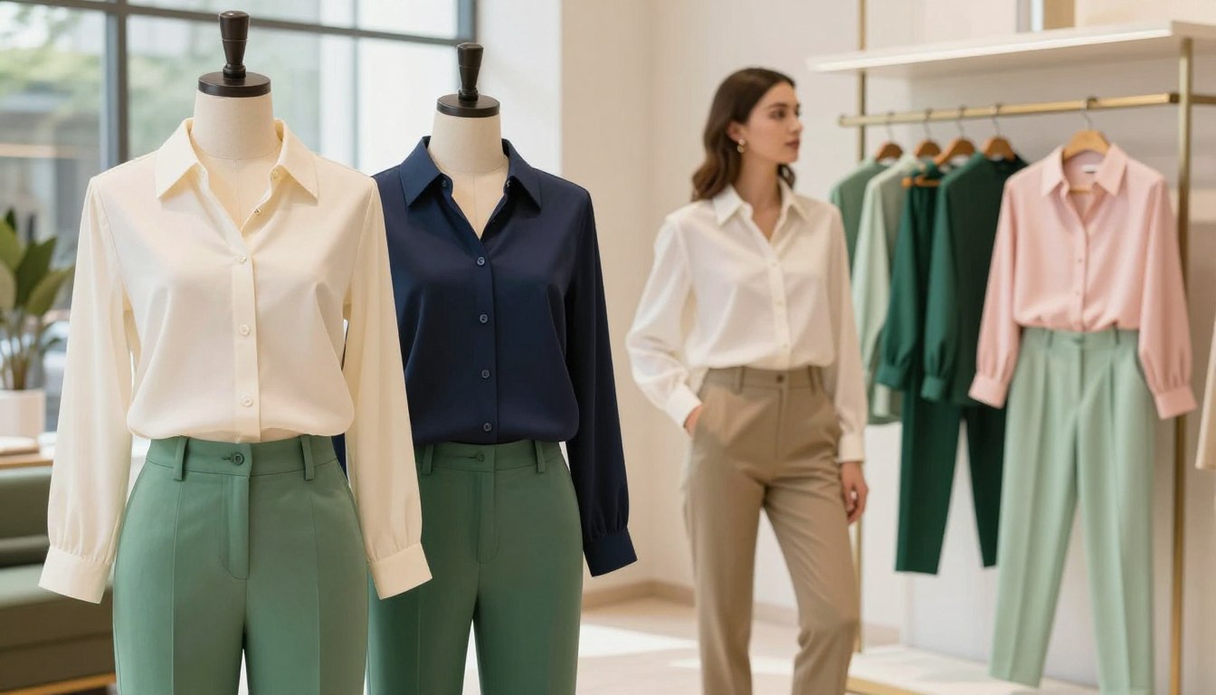 Jaki kolor bluzki do zielonych spodni