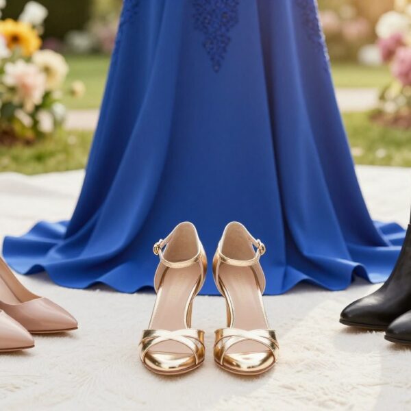 Jakie buty do chabrowej sukienki – kolory i modele na wesele, pracę i wieczór