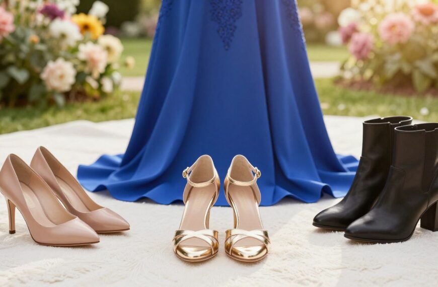 Jakie buty do chabrowej sukienki
