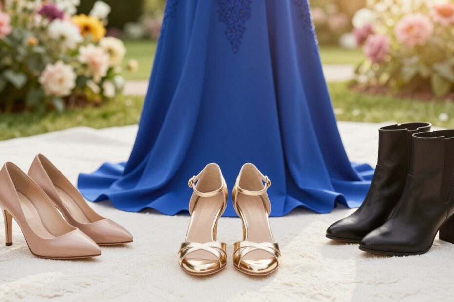 Jakie buty do chabrowej sukienki