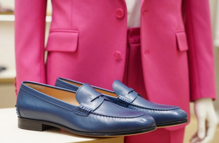 Jakie buty do fuksjowego garnituru – kolory, które uspokajają fuksję