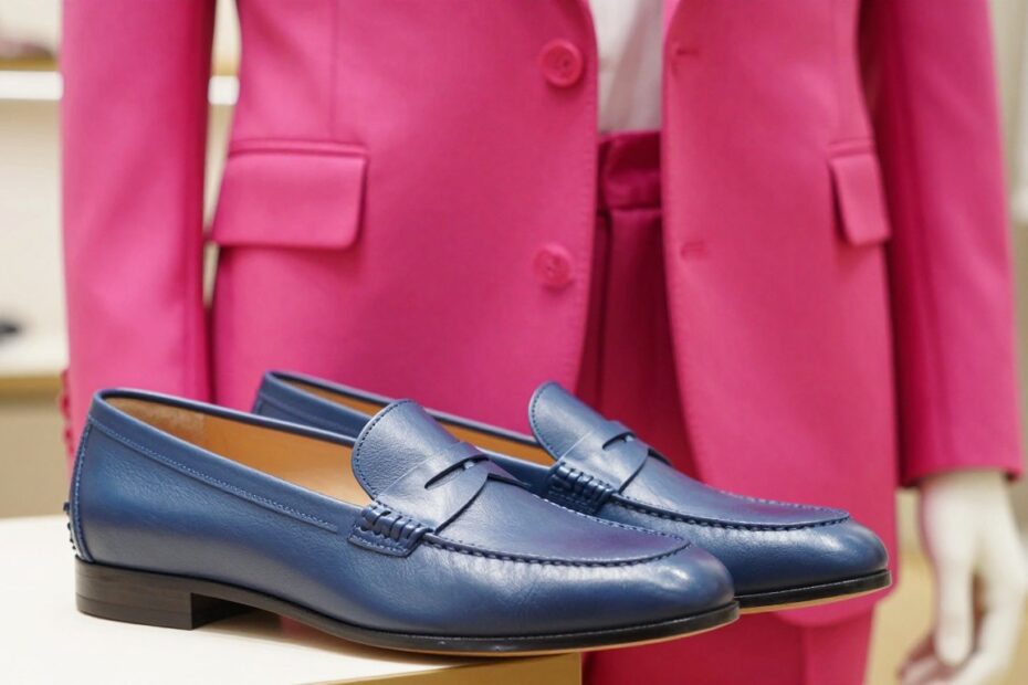 Jakie buty do fuksjowego garnituru