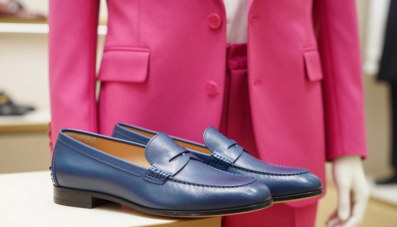 Jakie buty do fuksjowego garnituru
