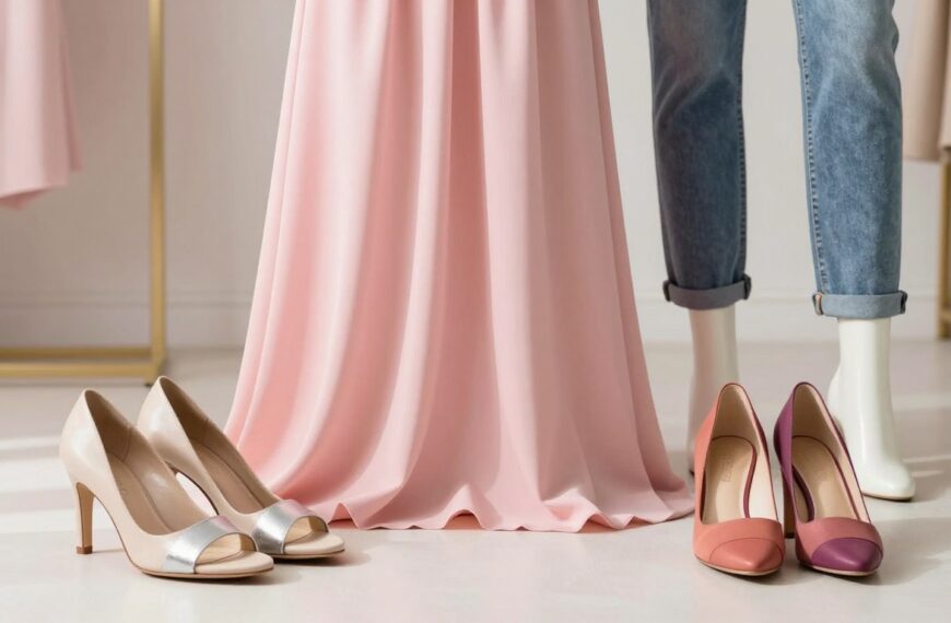 Jakie buty do różowej sukienki