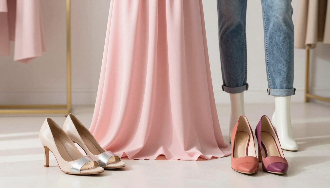 Jakie buty do różowej sukienki