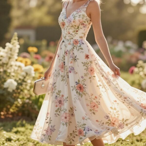 Sukienka w kwiaty na wesele czy wypada – kiedy wzór jest OK i jak dobrać dodatki
