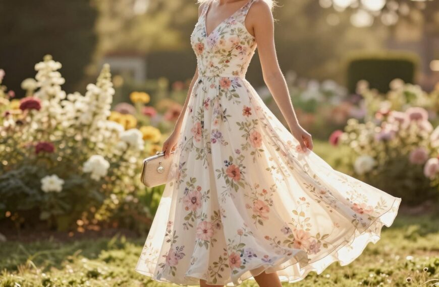 Sukienka w kwiaty na wesele czy wypada