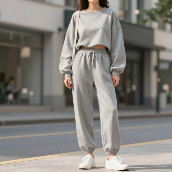Szare dresy damskie oversize