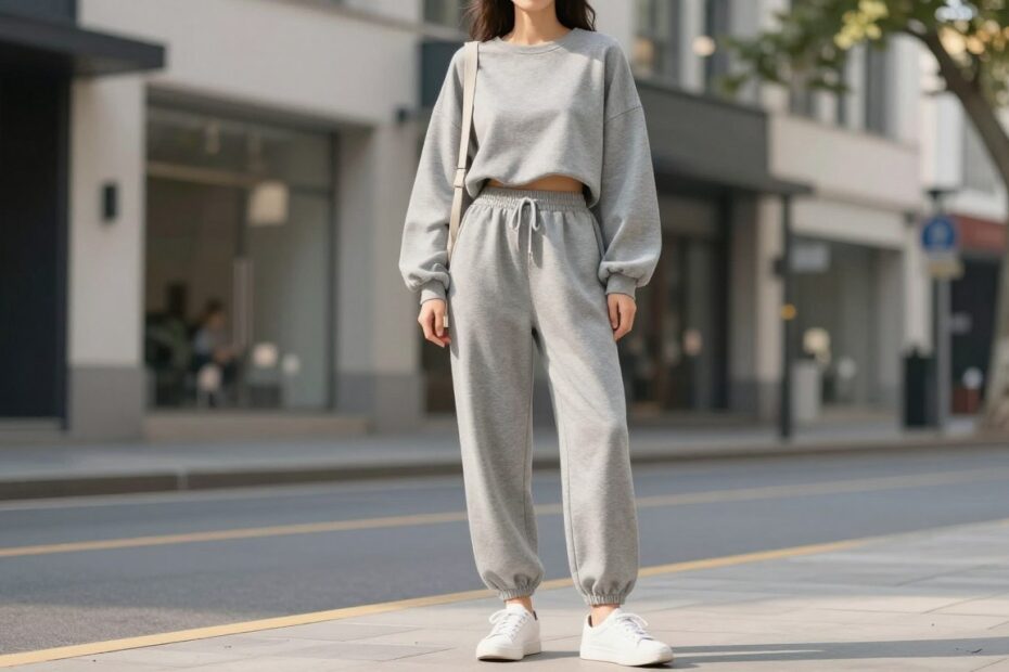 Szare dresy damskie oversize