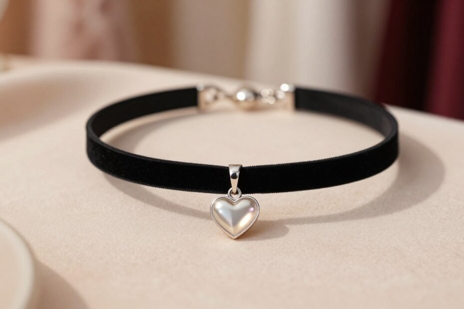 Choker z serduszkiem